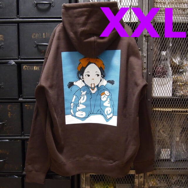 over print pop art hoodie パーカー　フーディ XXLトップス