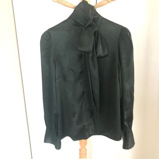 ザラ(ZARA)のよっしー様専用　ZARAブラウス　グリーン(シャツ/ブラウス(長袖/七分))