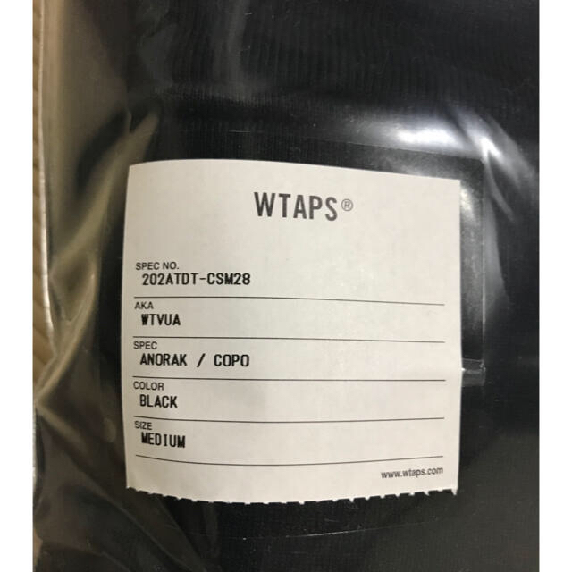 W)taps(ダブルタップス)の新品サイズM WTAPS WTVUA ANORAK COPO ブラック メンズのトップス(パーカー)の商品写真