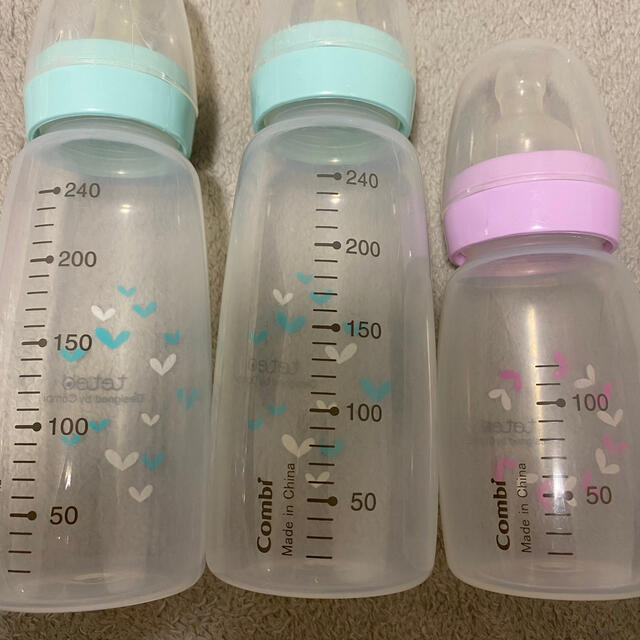combi(コンビ)の哺乳瓶 teteo ３本セット キッズ/ベビー/マタニティの授乳/お食事用品(哺乳ビン)の商品写真