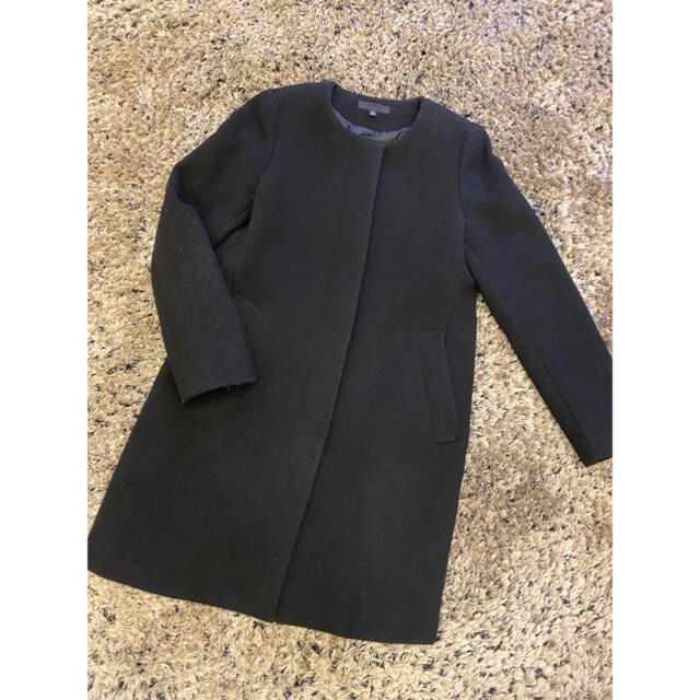 UNIQLO(ユニクロ)のUNIQLO コート ブラック レディースのジャケット/アウター(ロングコート)の商品写真