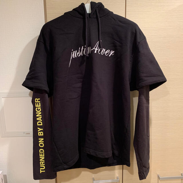 人気ショップ VETEMENTS 17AW パーカー justin4ever ガングラブ