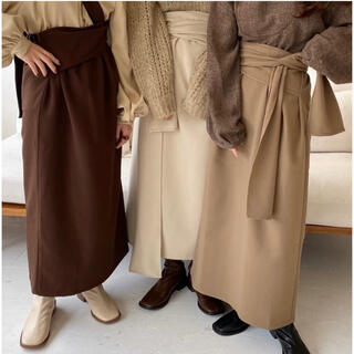 カスタネ(Kastane)のlawgy original wrap skirt (ロングスカート)
