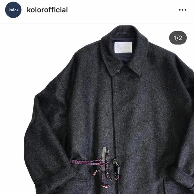 kolor(カラー)のkolor 19aw 限定コート メンズのジャケット/アウター(ステンカラーコート)の商品写真