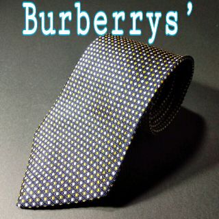 バーバリー(BURBERRY)の【美品】Burberrys’  ドット ネクタイ ネイビー(ネクタイ)