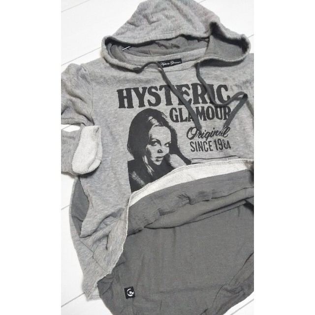 HYSTERIC GLAMOUR(ヒステリックグラマー)のヒステリックグラマー  レイヤード パーカー レディースのトップス(パーカー)の商品写真