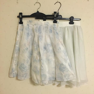 ロディスポット(LODISPOTTO)の美品♡シフォンスカートセット(ひざ丈スカート)