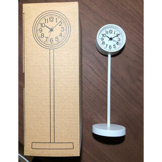 ムジルシリョウヒン(MUJI (無印良品))の無印良品　公園の時計・ミニ 置時計　白(置時計)