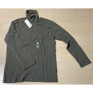 ユニクロ(UNIQLO)の【新品】ユニクロ　ハイネックTシャツ　メンズ(Tシャツ/カットソー(半袖/袖なし))