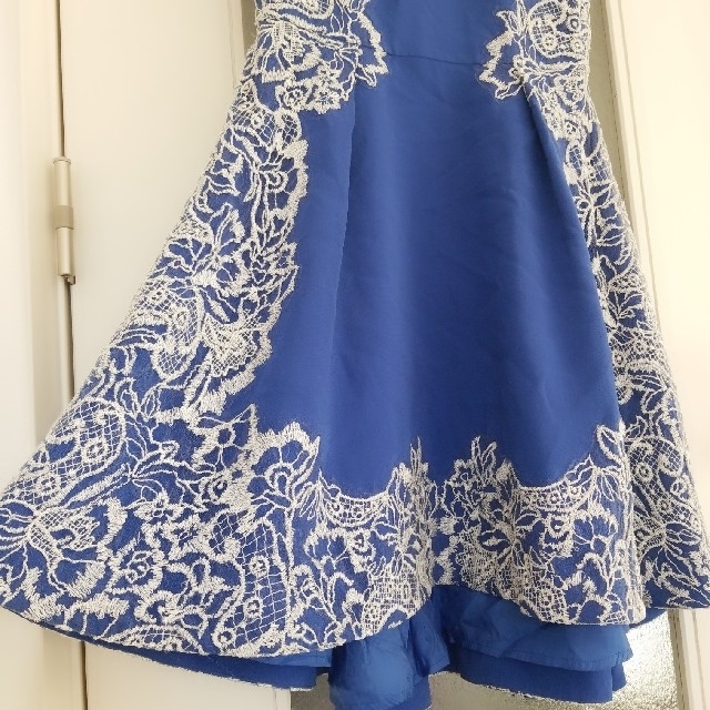 刺繍ワンピース ブルー TADASHI SHOJI アナイ アリスオリビア マメ ...