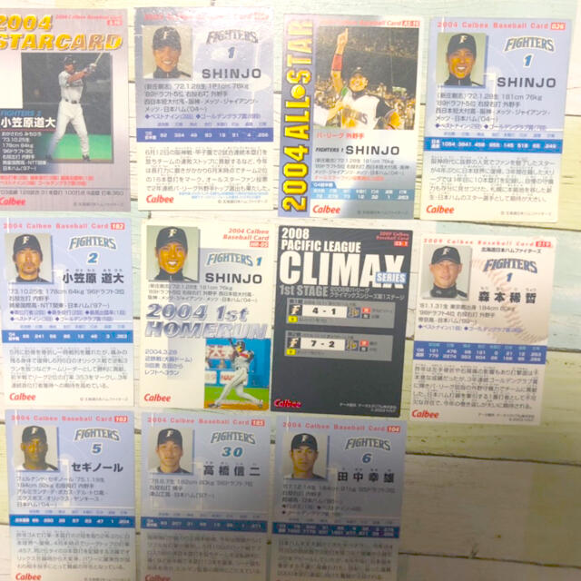 プロ野球チップス　日本ハム、新庄4枚　11枚 エンタメ/ホビーのタレントグッズ(スポーツ選手)の商品写真