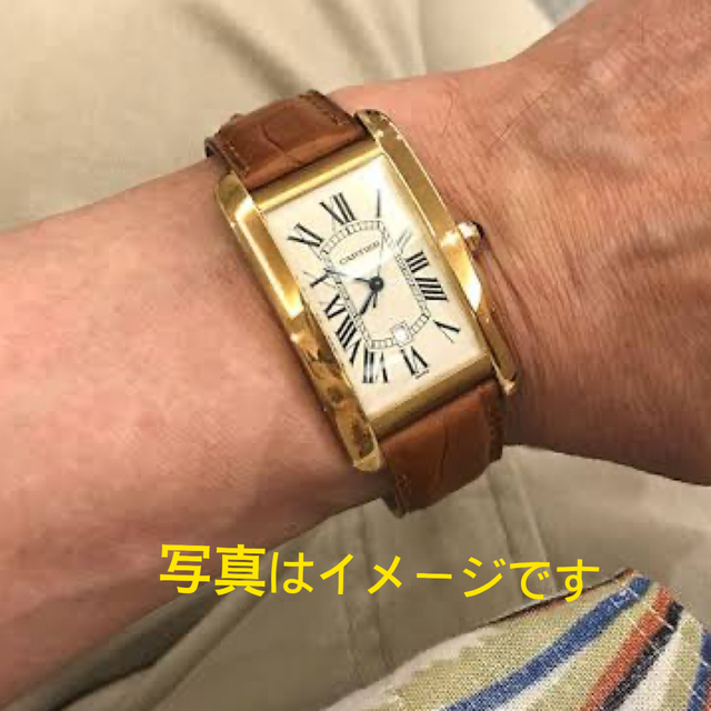 Cartier(カルティエ)の純正 Cartier / カルティエ 時計ストラップ 茶色 ブラウン メンズの時計(レザーベルト)の商品写真