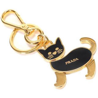 【新品未使用】PRADA 猫のキーホルダー