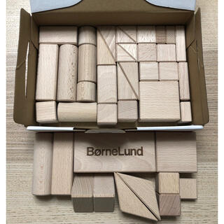 ボーネルンド(BorneLund)のボーネルンド BorneLund 積み木　白木Sサイズ　41ピース　箱なし(積み木/ブロック)