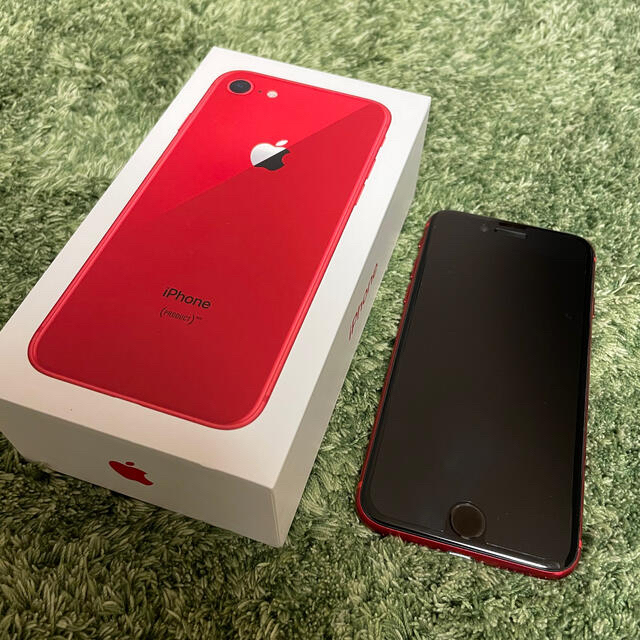 スマホ/家電/カメラiPhone8(PRODUCT RED) 64GB　SIMフリー