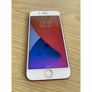 アイフォーン(iPhone)のiPhone7 128GB MPRX2J/A シムフリー RED(スマートフォン本体)