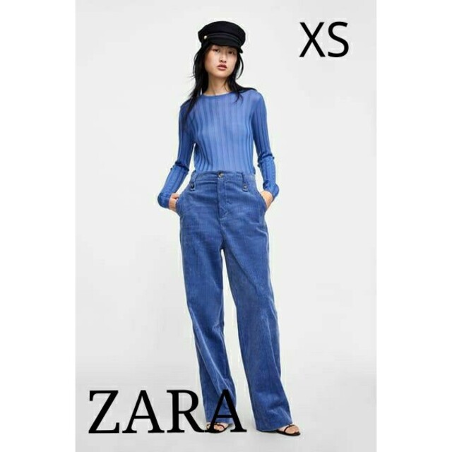 ZARA(ザラ)の新品未使用【ZARA】コーデュロイパンツ　XSサイズ レディースのパンツ(カジュアルパンツ)の商品写真