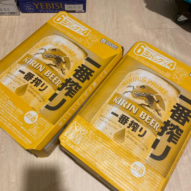 サッポロ(サッポロ)の一番絞り ビール 350ml 48本(2ケース) 食品/飲料/酒の酒(ビール)の商品写真