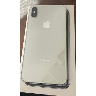 アイフォーン(iPhone)のiPhone X 64GB シルバー　本体(スマートフォン本体)