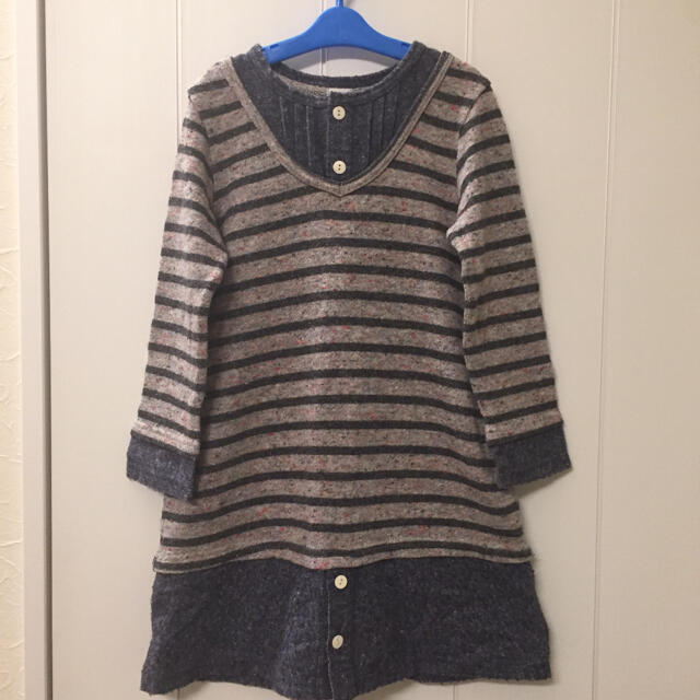 SHIPS(シップス)のships 重ね着風 ワンピース 120 キッズ/ベビー/マタニティのキッズ服女の子用(90cm~)(ワンピース)の商品写真