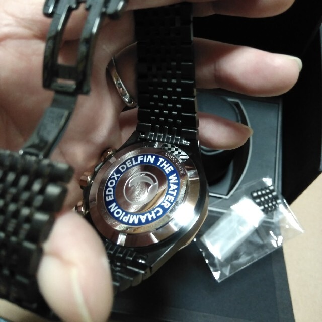 エドックス　美品　エドックス デルフィン クロノグラフ EDOX