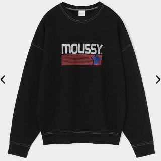 マウジー(moussy)の新作定価よりお安く♡MOUSSY STAR MARK プルオーバー♡黒(トレーナー/スウェット)