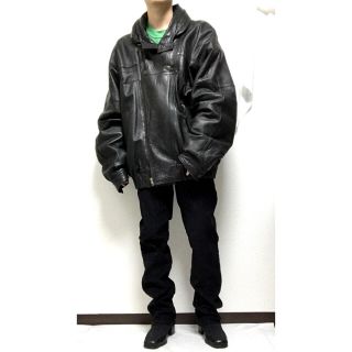 ジョンローレンスサリバン(JOHN LAWRENCE SULLIVAN)のEURO VINTAGE Leather Wide Blouson(レザージャケット)