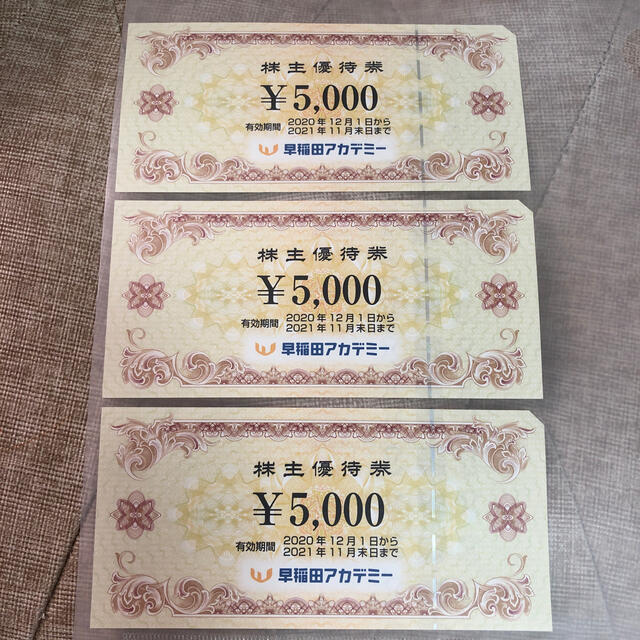 早稲田アカデミー株主優待券 | capacitasalud.com
