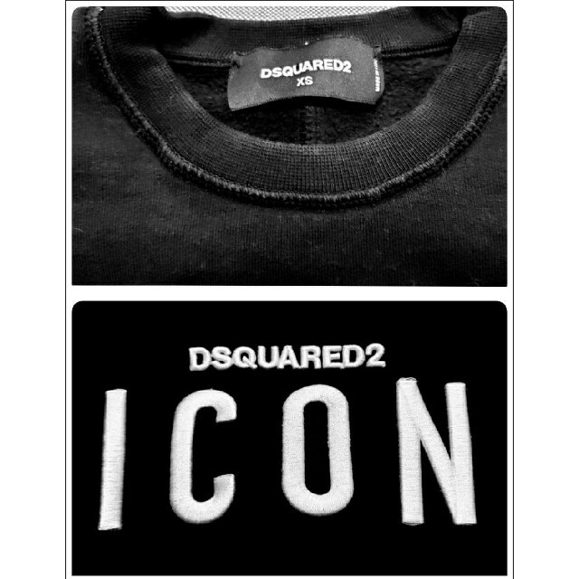 DSQUARED2 ディースクエアード ICON刺繍 スウェット トレーナー-