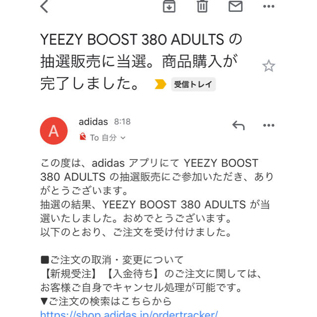 adidas(アディダス)の当選　YEEZY BOOST 380 ADULTS 28cm メンズの靴/シューズ(スニーカー)の商品写真