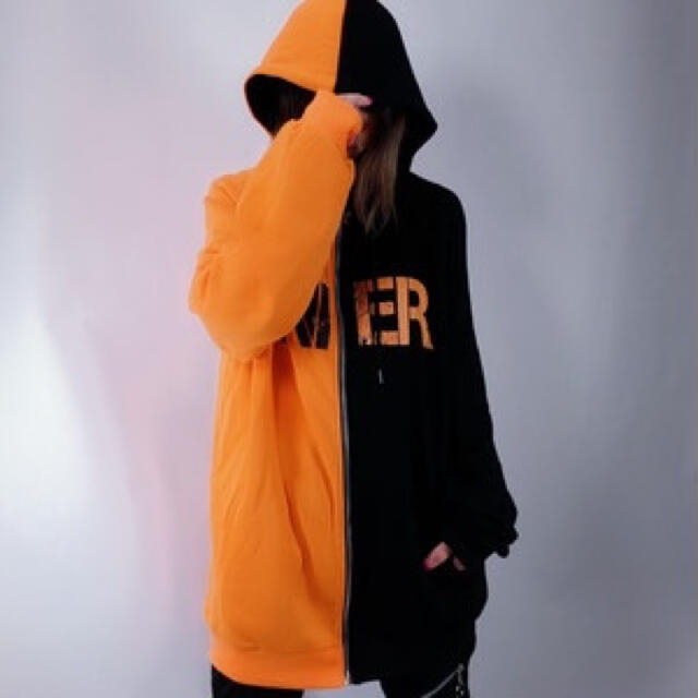 NieR two-tone ZIP PARKA ツートンパーカー 男女兼用