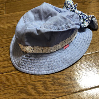 ミキハウス(mikihouse)のベビー用帽子(日除け付き)(帽子)