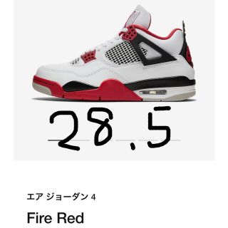 ナイキ(NIKE)のNIKE AIR JORDAN 4 RETRO OG "FIRE RED"(スニーカー)