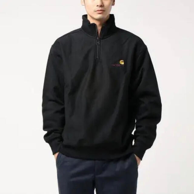 carhartt(カーハート)のcarhartt カーハート 無地 ハーフジップトレーナー ワンポイント レディースのトップス(トレーナー/スウェット)の商品写真