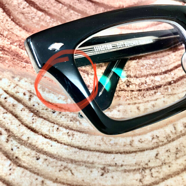 EFFECTOR(エフェクター)のeffector DIRT 度入りメガネ　傷有り メンズのファッション小物(サングラス/メガネ)の商品写真