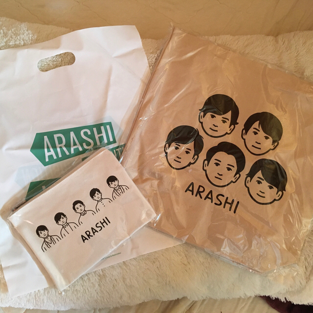 嵐を旅する展覧会　トートバッグ&ポーチ　ARASHI グッズ　嵐　5×20