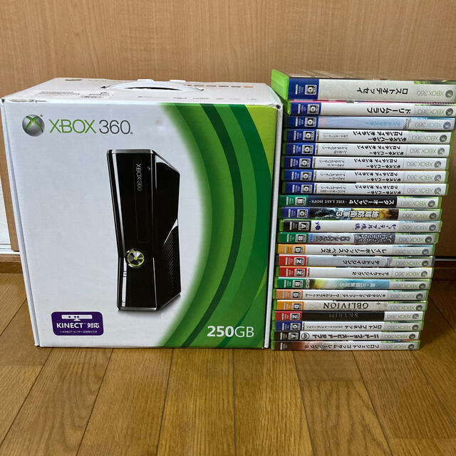 家庭用ゲーム機本体★/XBOX360 250GB+ソフト22本