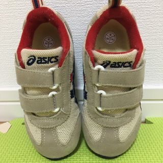 アシックス(asics)のアシックス　スニーカー　16.5cm　ベージュ(スニーカー)