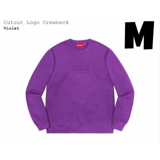 シュプリーム(Supreme)の【M】Supreme Cutout Logo Crewneck Violet(スウェット)