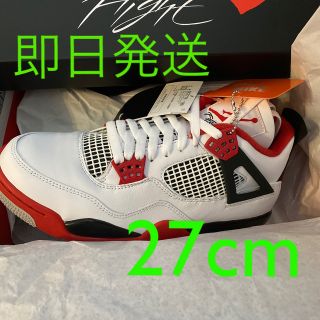 ナイキ(NIKE)のエアジョーダン4 レトロ Fire Red ナイキ(スニーカー)