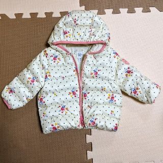 ベビーギャップ(babyGAP)のGAP 花柄ダウンコート アウター(ジャケット/コート)