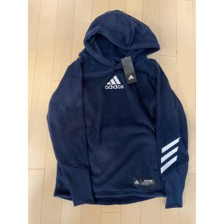 アディダス(adidas)のadidas アディダス フリースパーカーネイビー160cm☆新品未使用(ジャケット/上着)