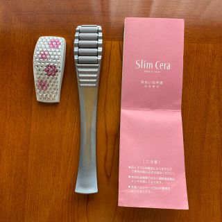 スリムセラ 美顔ローラー slim cera 取り扱い説明書、カバー付きの