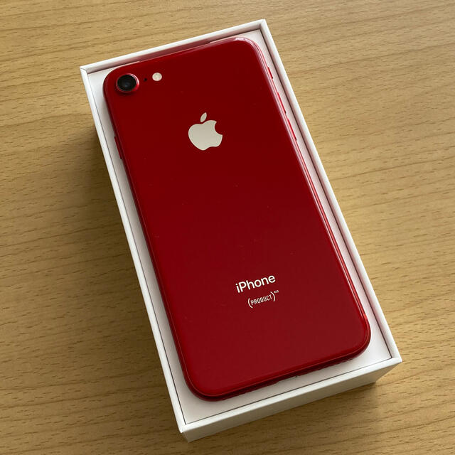 iPhone8 RED 64GB SIMフリースマートフォン本体