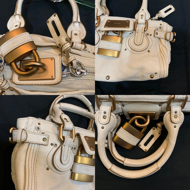 Chloe(クロエ)のクロエ パディントン ハンドバッグ　白　正規品　超美品 レディースのバッグ(ハンドバッグ)の商品写真