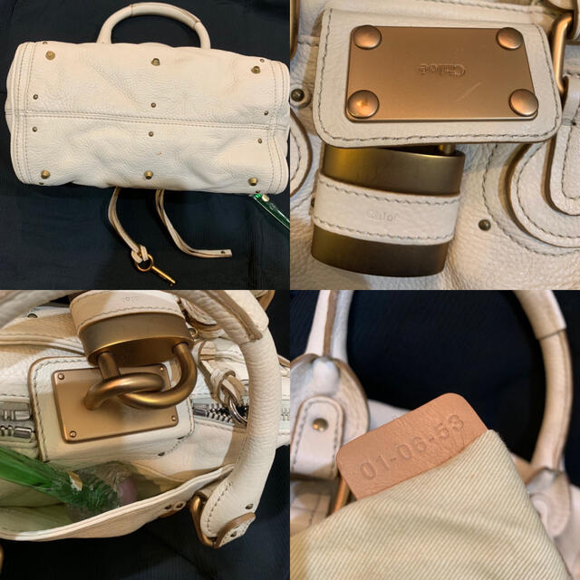 Chloe(クロエ)のクロエ パディントン ハンドバッグ　白　正規品　超美品 レディースのバッグ(ハンドバッグ)の商品写真