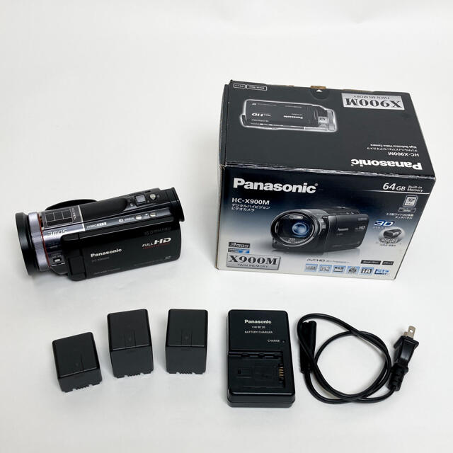 Panasonic HC-X900M(純正大容量バッテリー2個u0026チャージャー付)