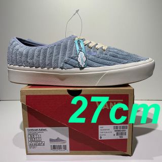 ヴァンズ(VANS)の27 バンズ オーセンティック コーデュロイ  ブルー グレー デッキシューズ(スニーカー)