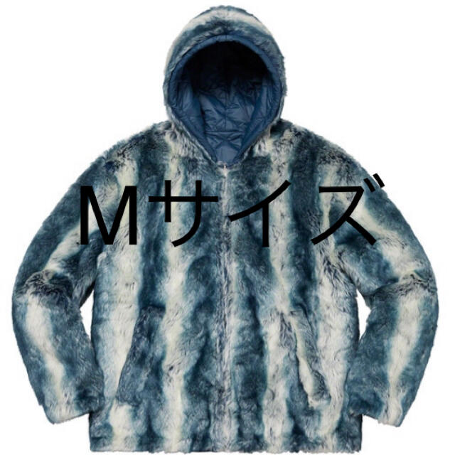 【オープニング大セール】 【Mサイズ】SupremeFaux - Supreme Fur Jacket Hooded ブルゾン