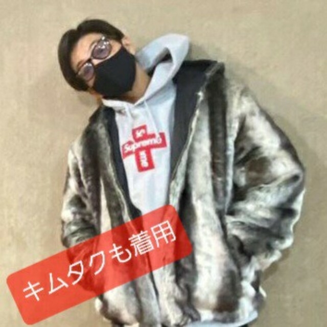 Sサイズ Faux Fur Reversible Hooded Jacket 黒